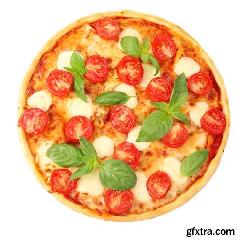 Pizza Margherita Isolated - 11xJPGs