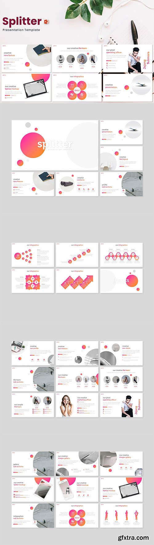 Splitter - Powerpoint, Keynote and Google Slides Template