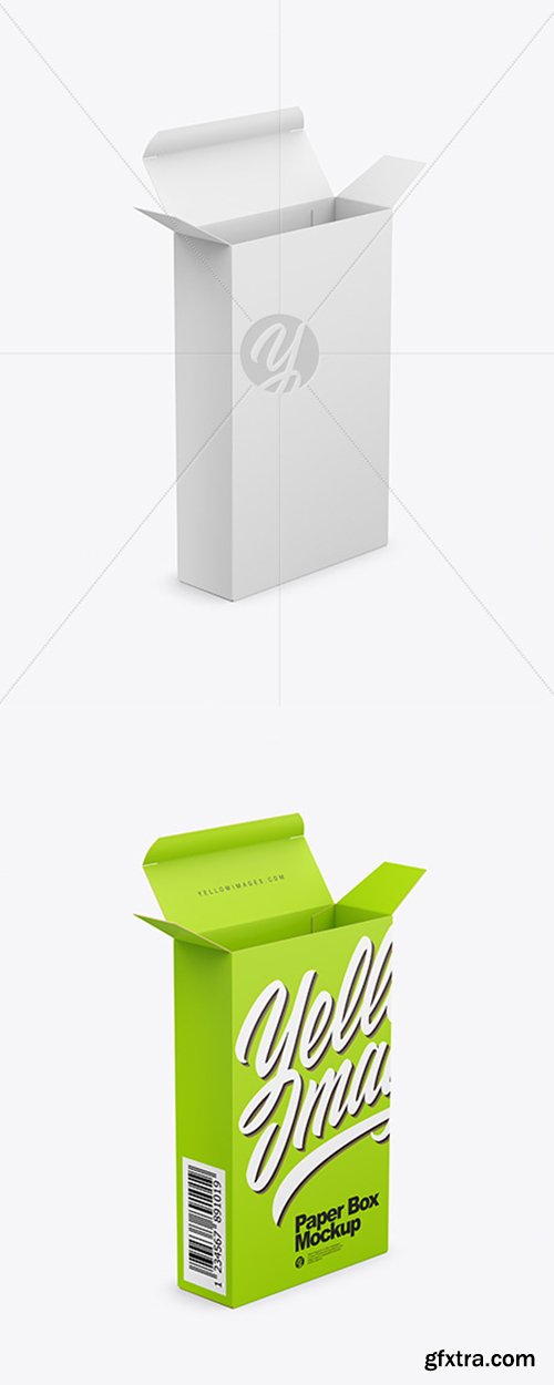 Opened Paper Box Mockup 43500 Opened Paper Box Mockup 43500