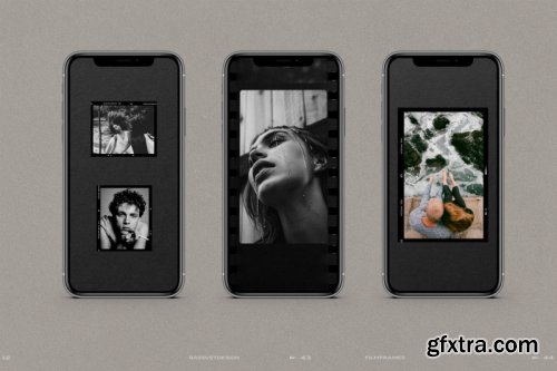50 Film Frames Instagram Templates, Social media kit