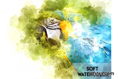 Soft Watercolor Photoshop Action