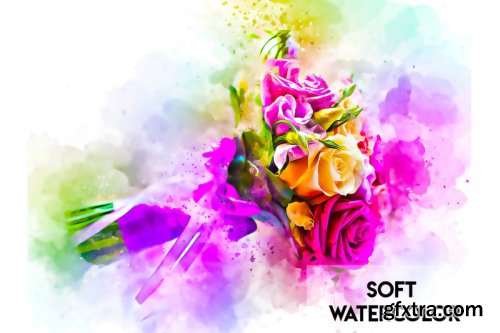 Soft Watercolor Photoshop Action