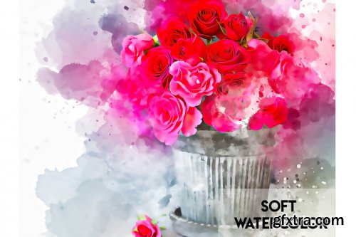 Soft Watercolor Photoshop Action
