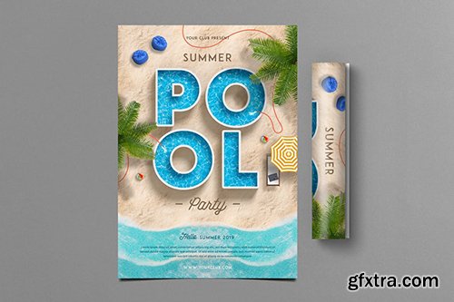 Summer Pool Party Flyer Summer Pool Party Flyer