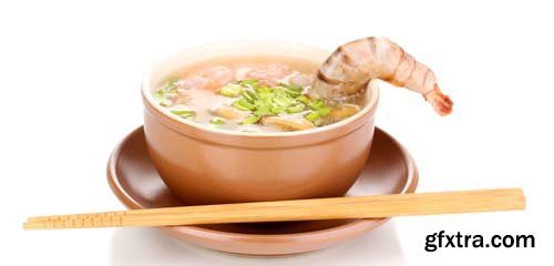 Chinese Soup Isolated - 8xJPGs