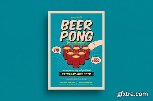 Beer Pong Tournament Flyer