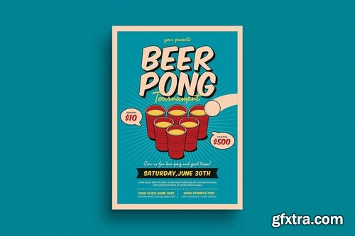 Beer Pong Tournament Flyer