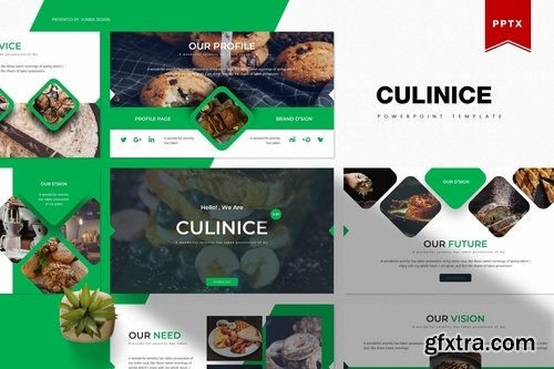 Culinice - Powerpoint Google Slides and Keynote Templates