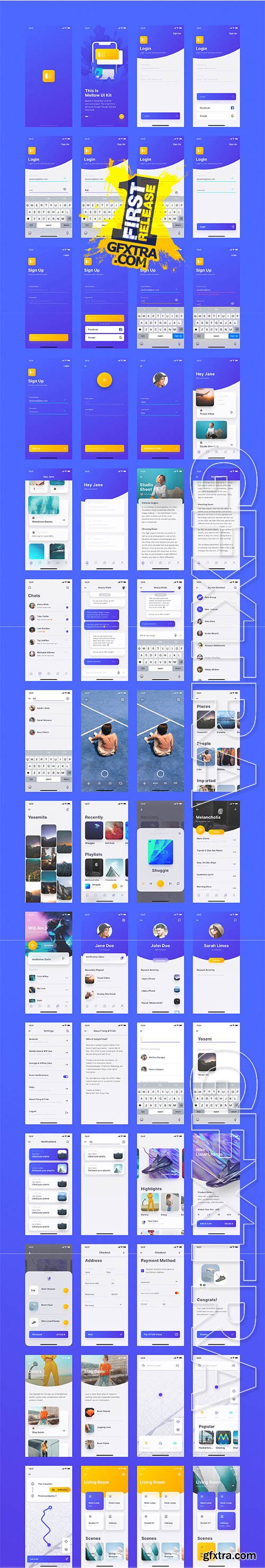 Mellow iOS UI Kit Mellow iOS UI Kit