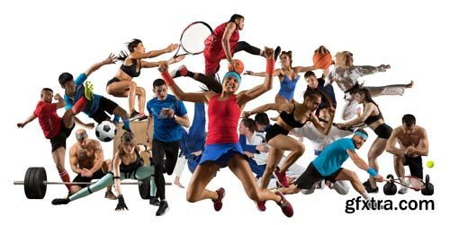 Sport Collage Isolated - 15xJPGs