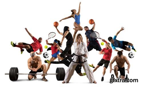 Sport Collage Isolated - 15xJPGs