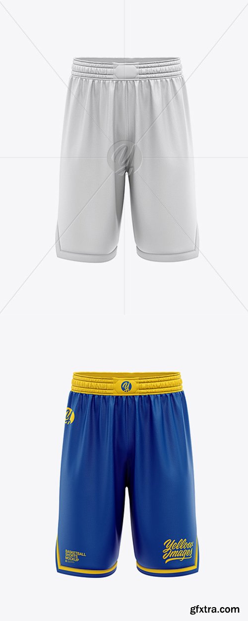 Men’s Basketball Shorts Mockup - Front View 32733