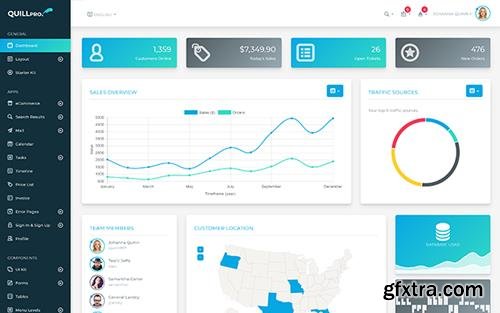 WrapBootstrap - QuillPro v1.7 - Bootstrap 4 Admin Dashboard - WB0N09J36