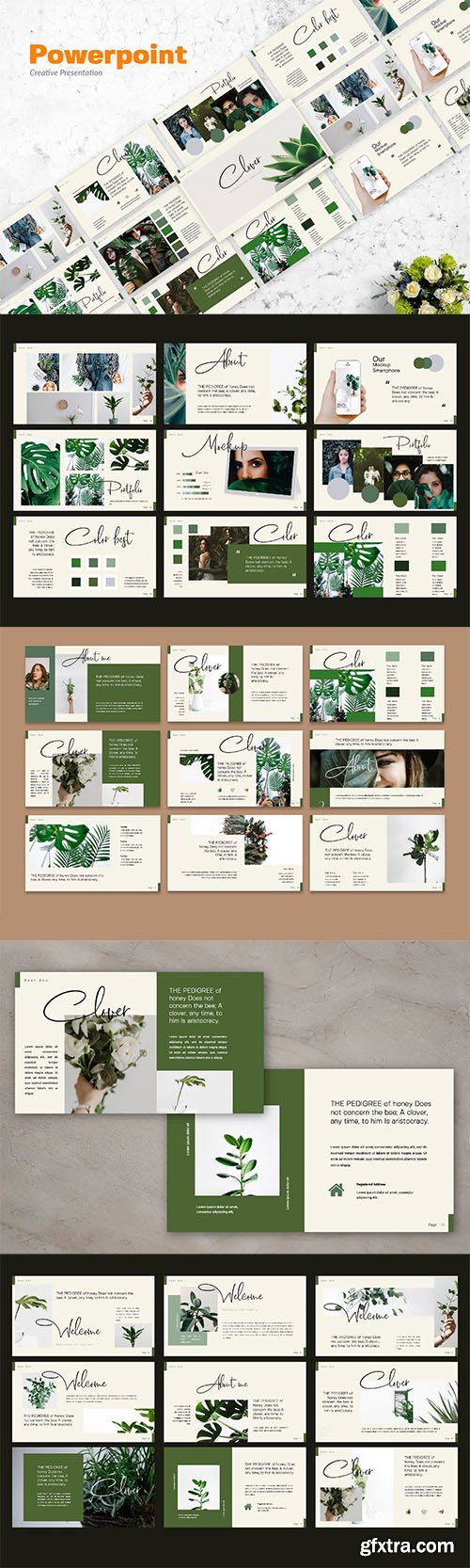 CLOVER - Creative Powerpoint, Keynote and Google Slides Templates