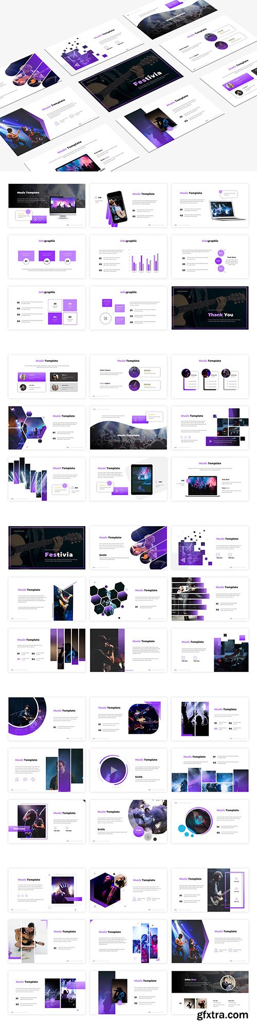 Festivia - Music Powerpoint, Keynote and Google Slides Templates Festivia - Music Powerpoint, Keynote and Google Slides Templates