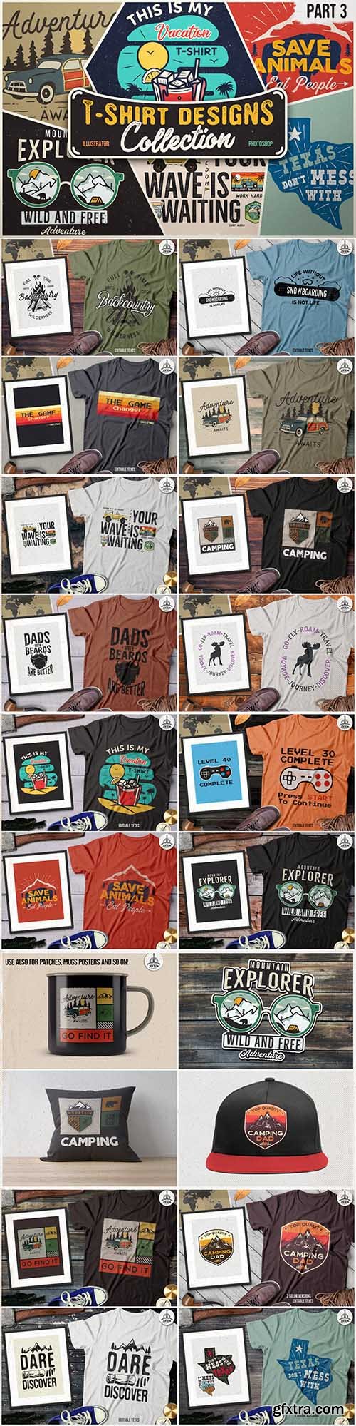 T-Shirt Designs Retro Collection. Part 3 T-Shirt Designs Retro Collection. Part 3