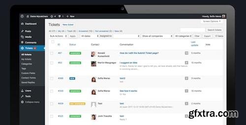 CodeCanyon - Catchers Helpdesk and Ticket System v2.6.7 - WordPress plugin for customer support - 17938670