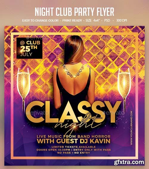 GraphicRiver - Night Club Party Flyer 23836910