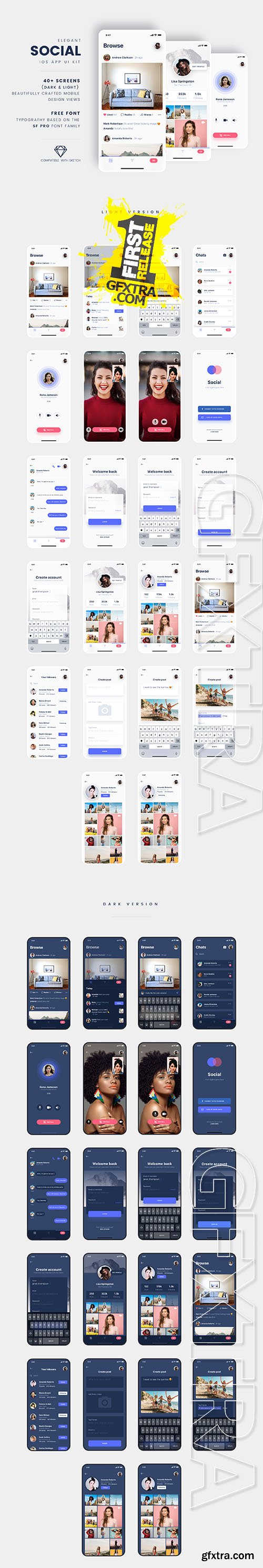 Social iOS App UI Kit Social iOS App UI Kit