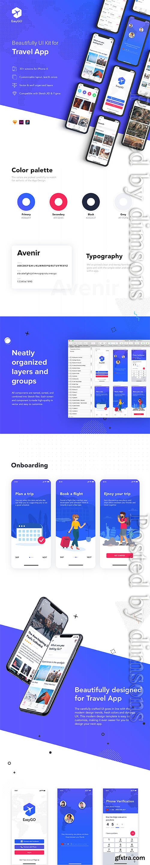 EasyGo - Travel App UI Kit