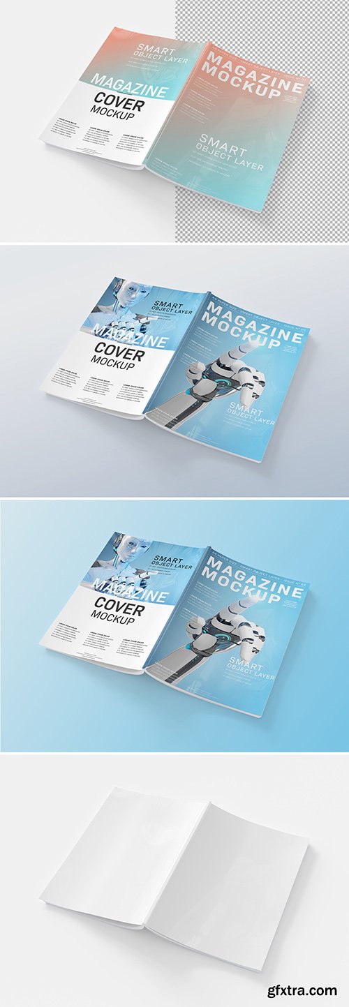 Open Magazine Cover Mockup Isolated 259240194 Open Magazine Cover Mockup Isolated 259240194