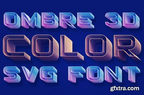 Ombre Color Font