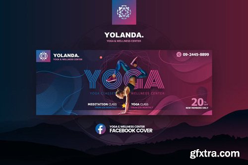Yolanda-Yoga & Wellness Facebook Cover Template