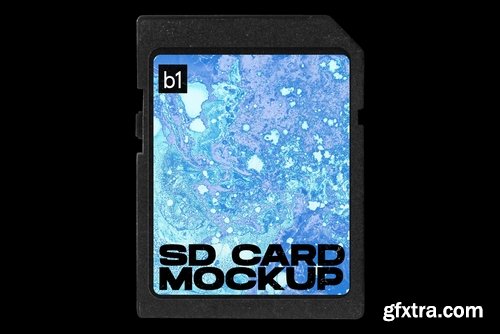 SD Memory Card Mockup PNG