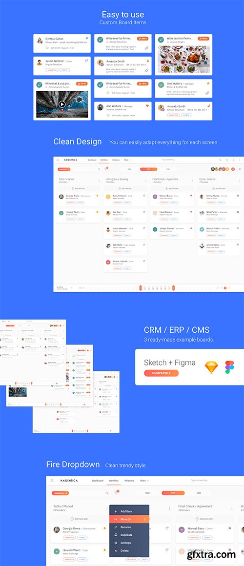 Multipurpose Kanban ToDo Board (CRM, ERP, CMS)