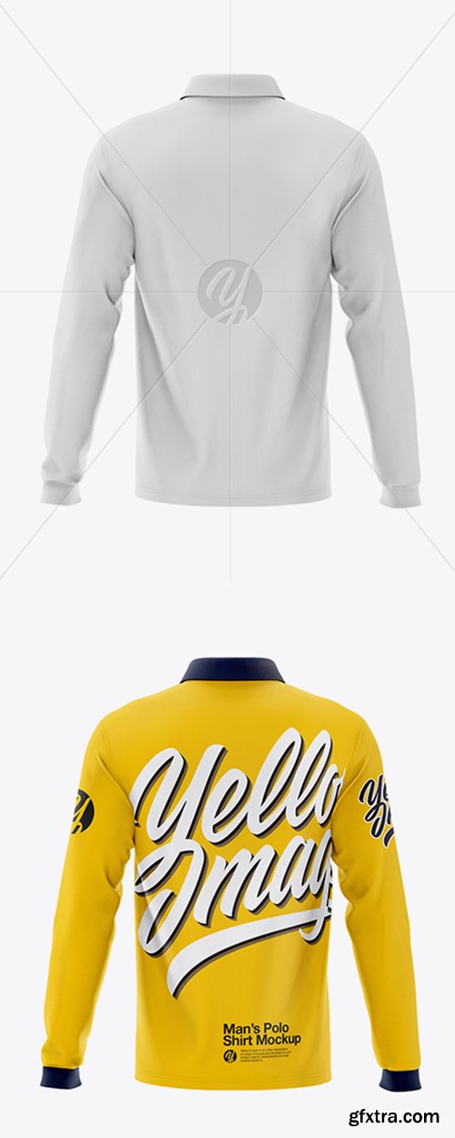 Download View Mens Heather Long Sleeve T-Shirt Mockup Back View Gif ...