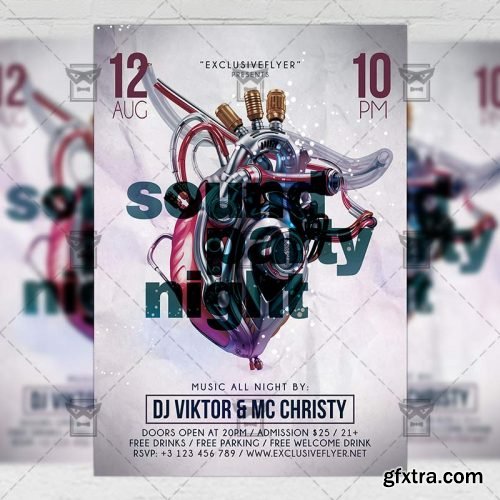 Sound Party Night – Club A5 Template