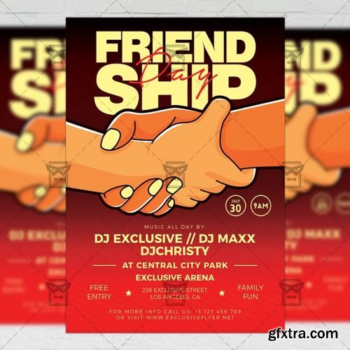 Friendship Day Celebration – Club A5 Template