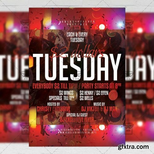 Two Dollars Tuesday – Club A5 Template