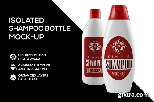 Shampoo bottle mockup