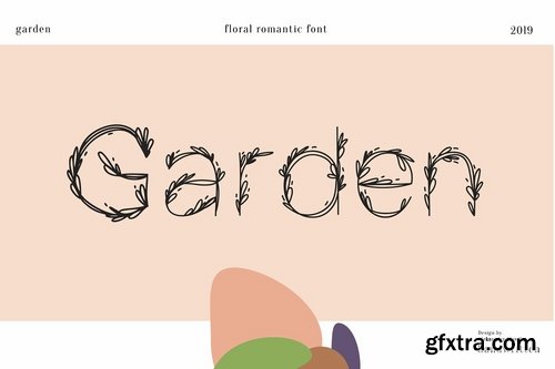 CM - Garden floral romantic font 3847887