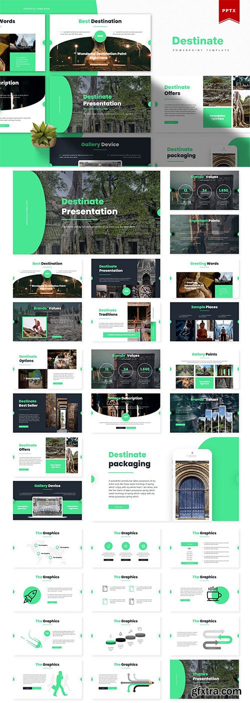 Destinate | Powerpoint, Keynote and Google Slides Templates