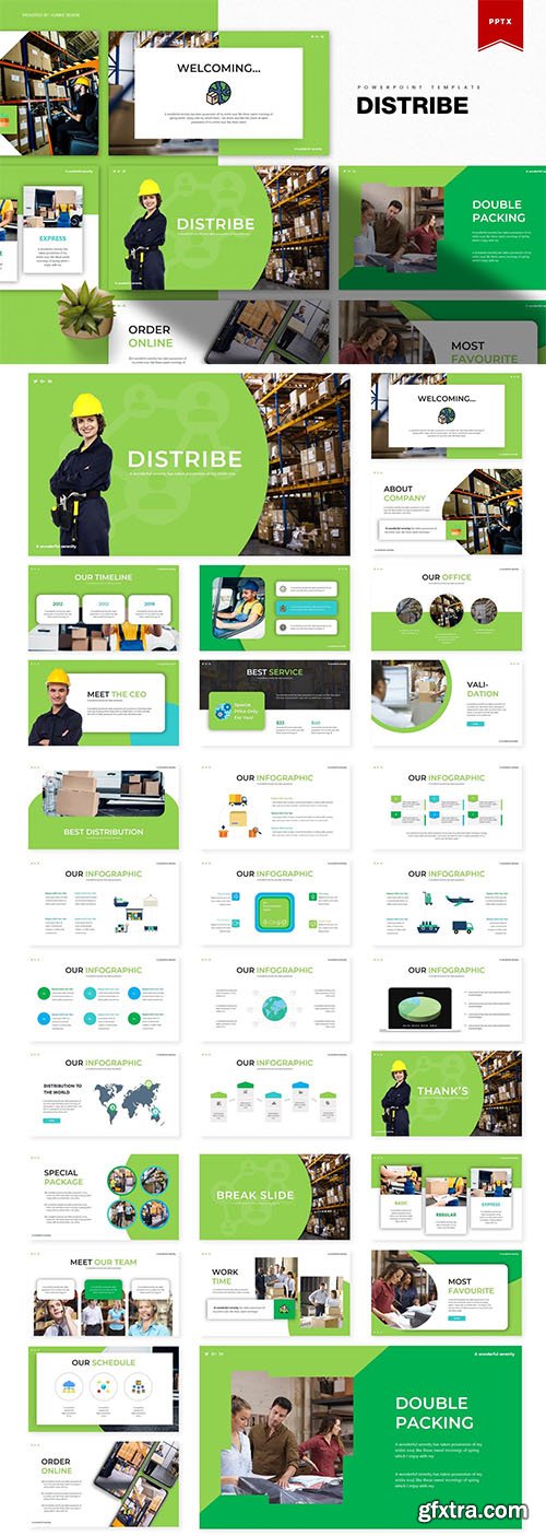 Distribe | Powerpoint, Keynote and Google Slides Templates