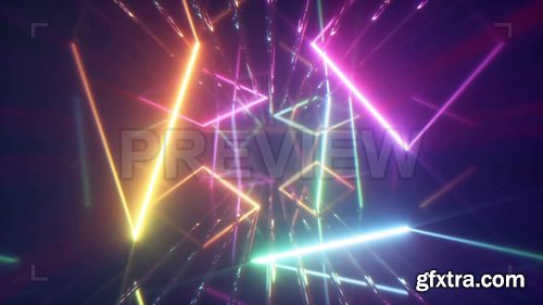 Colorful Neon Shape Outlines 238547