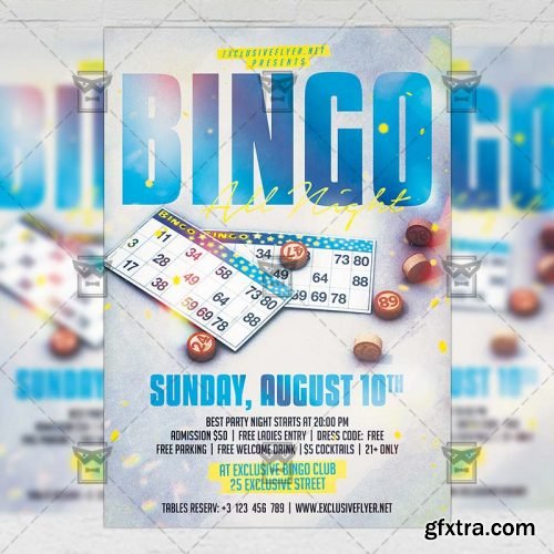 Bingo Game Night – Sport A5 Template Bingo Game Night – Sport A5 Template