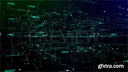 Digital Space Structure With Data 211166 Digital Space Structure With Data 211166