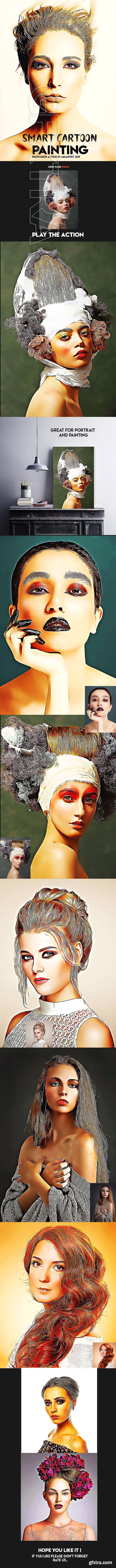 GraphicRiver - Smart Cartoon Painting Photoshop Action 23864258