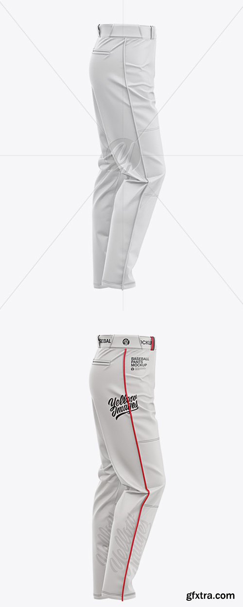 Fit Piped Baseball Pants - Side View 36238 Fit Piped Baseball Pants - Side View 36238