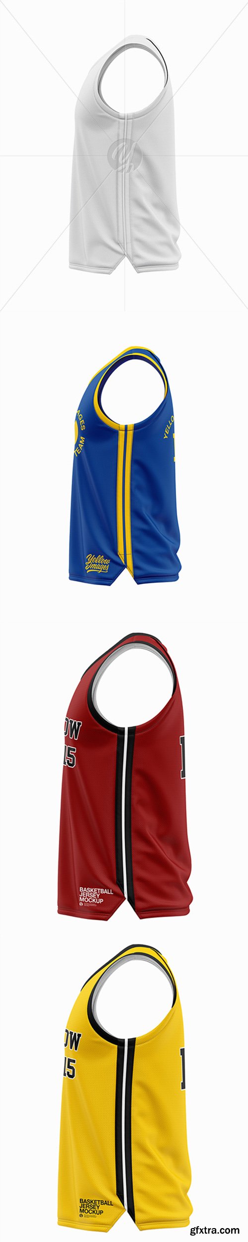 Men’s Basketball Jersey Mockup - Side View 40533 Men’s Basketball Jersey Mockup - Side View 40533
