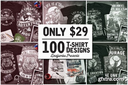 DealJumbo - 100 Artistic T-Shirt Designs DealJumbo - 100 Artistic T-Shirt Designs