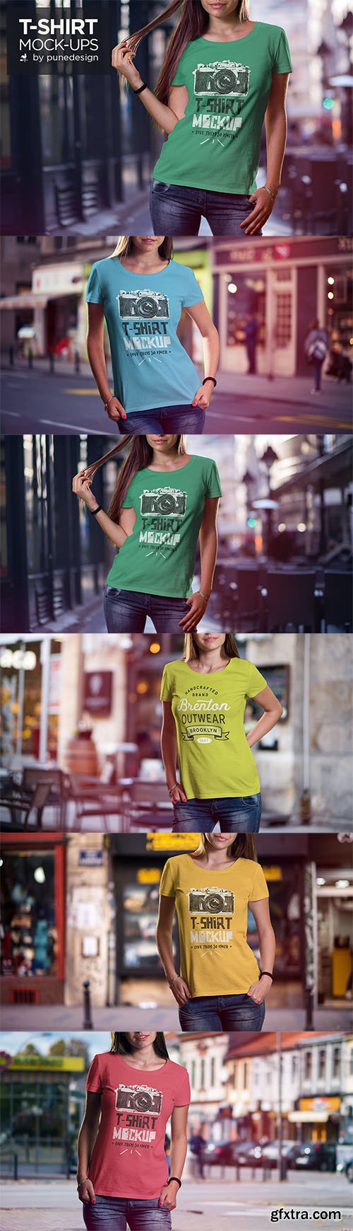 T-Shirt Mock-Up Set T-Shirt Mock-Up Set