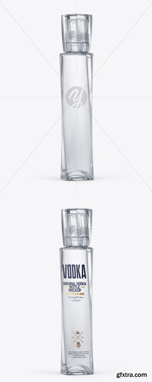 Glass Vodka Bottle Mockup 41033 Glass Vodka Bottle Mockup 41033