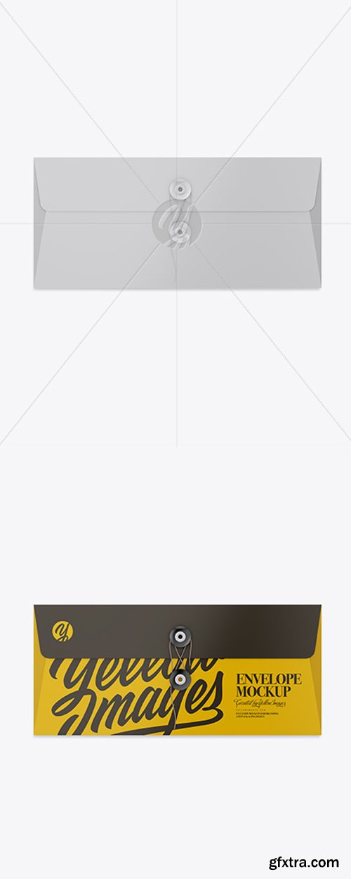 Paper Envelope With String Closure Mockup 23640 Paper Envelope With String Closure Mockup 23640