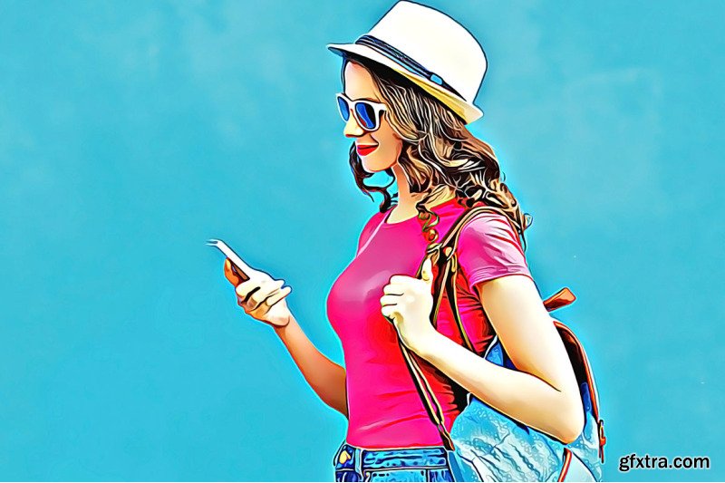 Cartoon Vector Painting PS Action » GFxtra