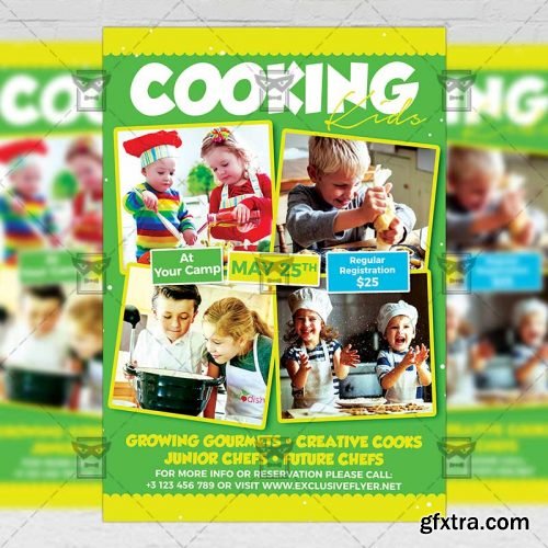 Kids Cookout Classes Flyer – Kids A5 Template