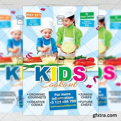 Kids Cookout Flyer – Kids A5 Template